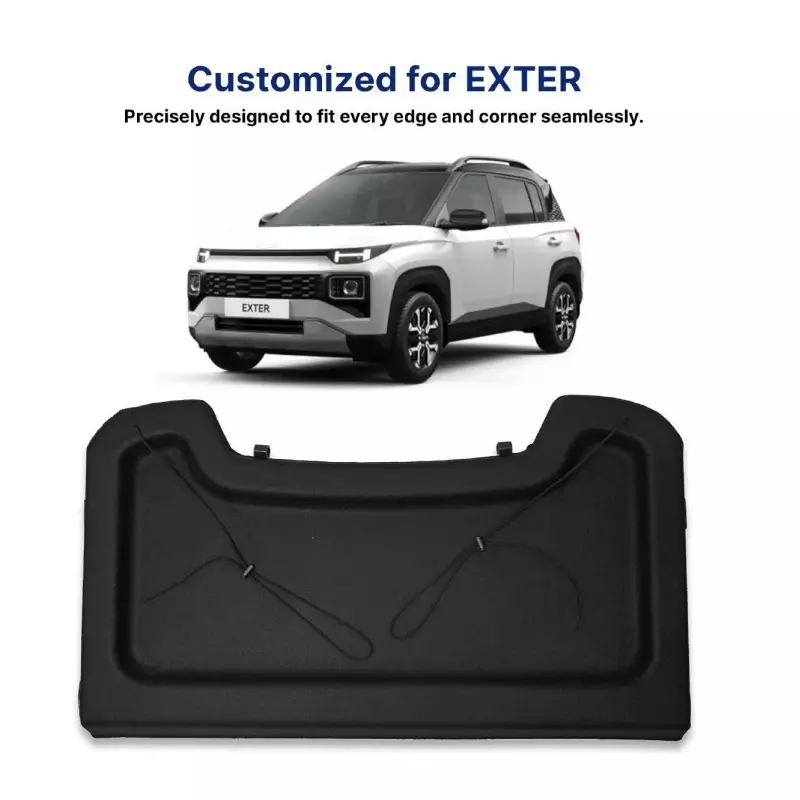 AUTOMANTRA Car Parcel Tray Black for Hyundai Exter, PT 08