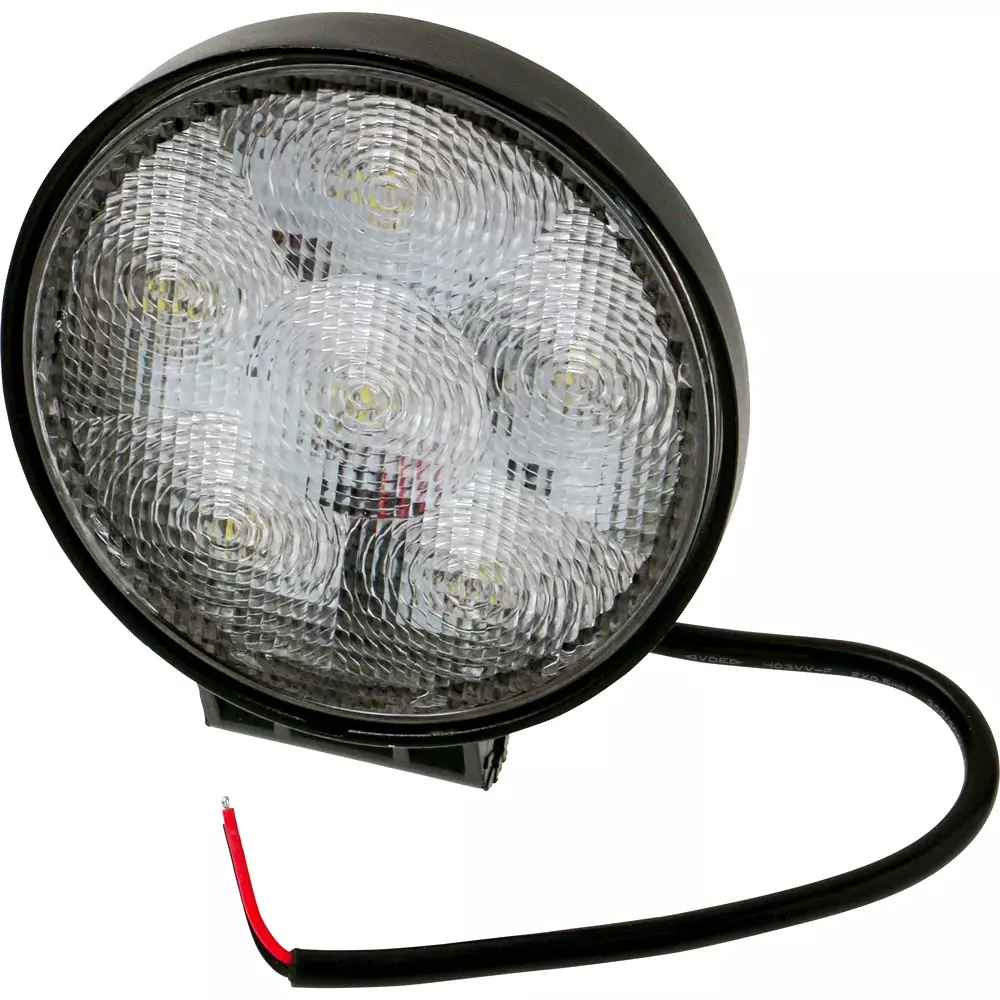 MonotaRO Work Light 6 LED Round 12V / 24V Shared Aluminum 128 mm Height, 28865568