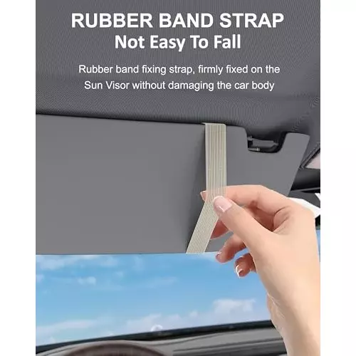 FEDUS Premium Car Sun Visor/Organiser and Document Holder Lite-Beach