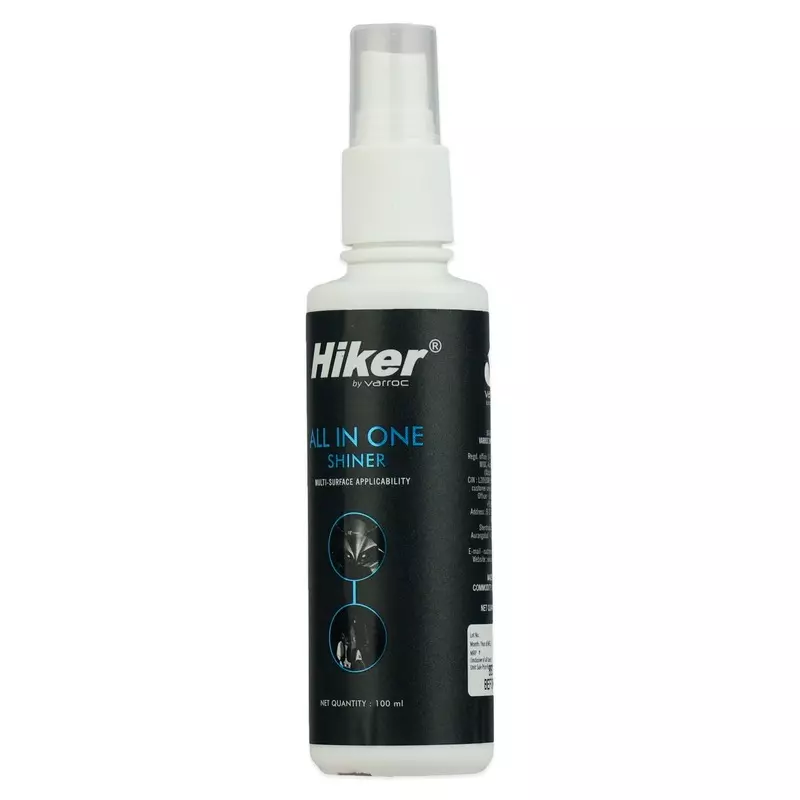 Hiker By Varroc Multi-Functional All in 1 Shiner 100 ml Liquid for Plastic & Leather(Pack of 50)
