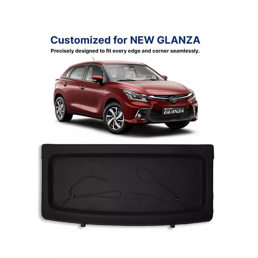 AUTOMANTRA Car Parcel Tray Black for Toyota New Glanza, PT 10
