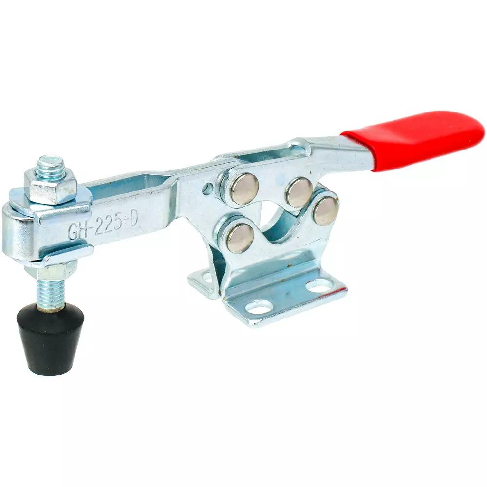 MonotaRO Vertical Toggle Clamp SS400 (Unichrome) PVC Handle 173 mm Maximum Length, GH-225-D