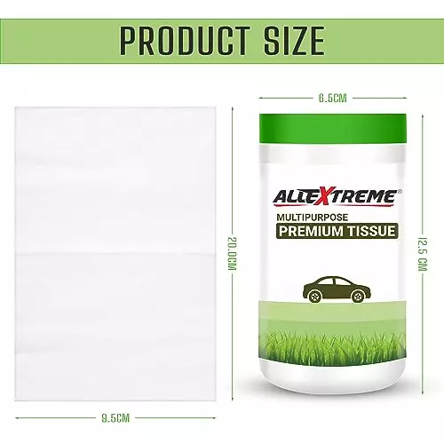 Allextreme Multi Purpose Tissues Cup Holder Box 50 Pulls Cylindrical Shape for Car, Home and Travel, EXPT50P1 (Pack of 5)