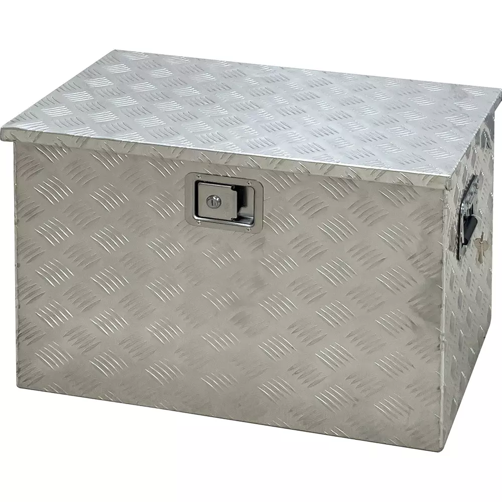 MonotaRO Aluminum Box for Light Trucks With Lock Aluminum 1.5 mm Wall Thickness, 7475487