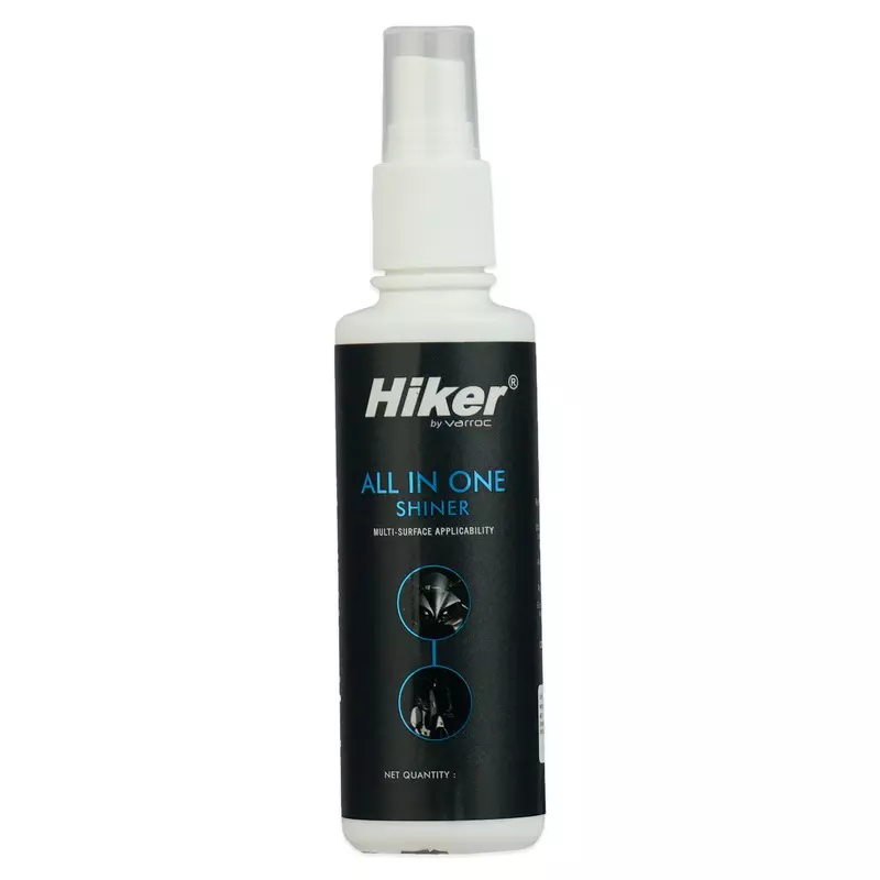 Hiker By Varroc Multi-Functional All in 1 Shiner 250 ml Liquid for Plastic & Leather (Pack of 10)