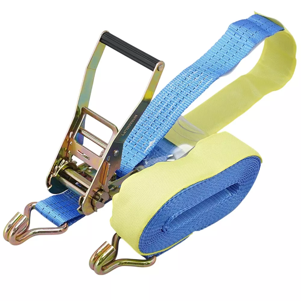 MonotaRO Lashing Belt J Hook Polyester Royal Blue 1500 Kg Operating Load, 7805799
