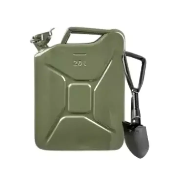 Chandok Premium 20 L Jerry Can and Folding Shovel Set Steel Body for Car Emergency & Other Use