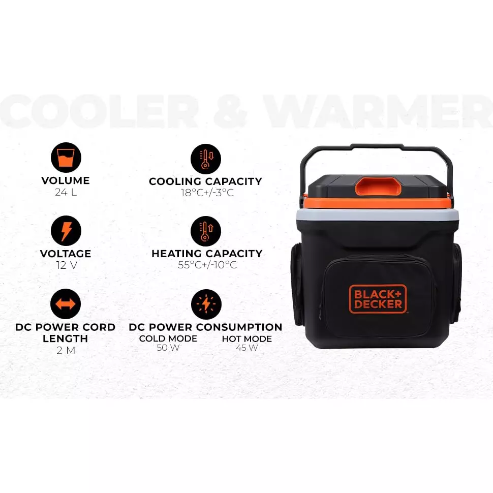 blackdecker-thermoelectric-portable-car-cooler-and-warmer-24-l-capacity-50-w-cold-mode-45-w-hot-mode-power-consumption-2-m-cord-length-bdc24l-b1