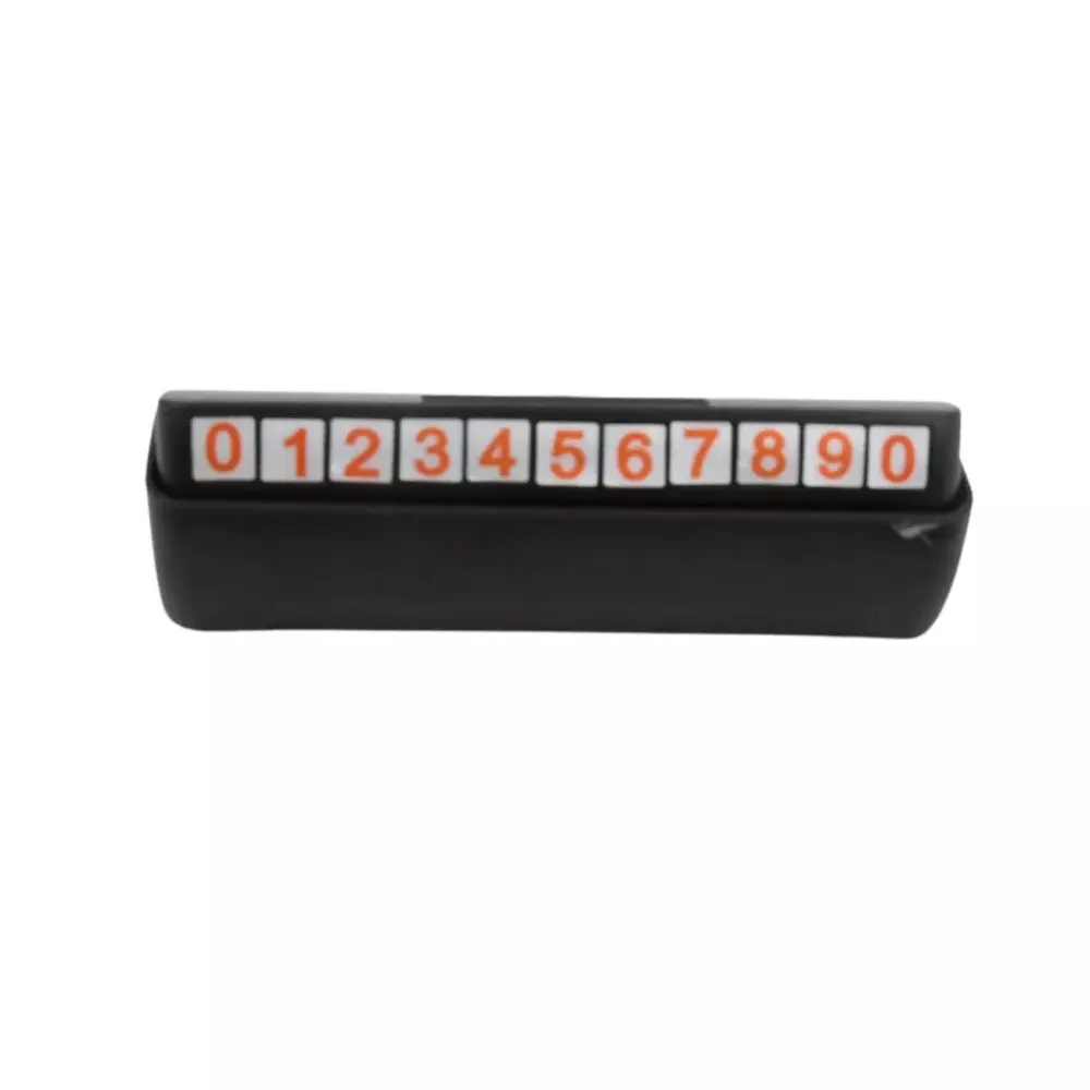 DeoDap Temporary Car Parking Mobile Number Display with Magnetic Numbers Stickers Black, 8672