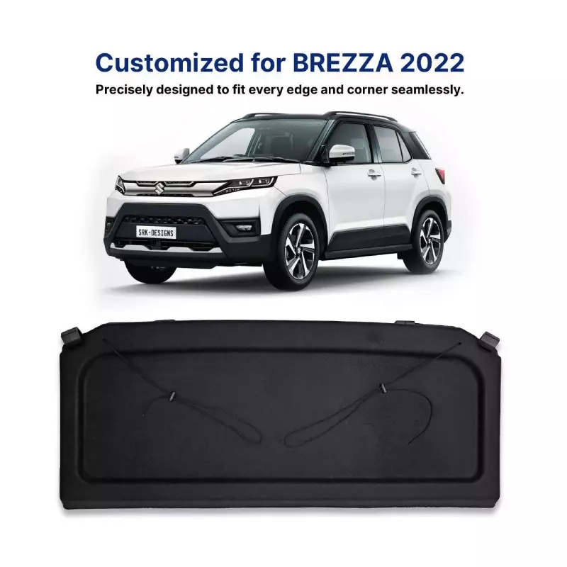AUTOMANTRA Car Parcel Tray Black for Maruti Suzuki Brezza 22, PT 05