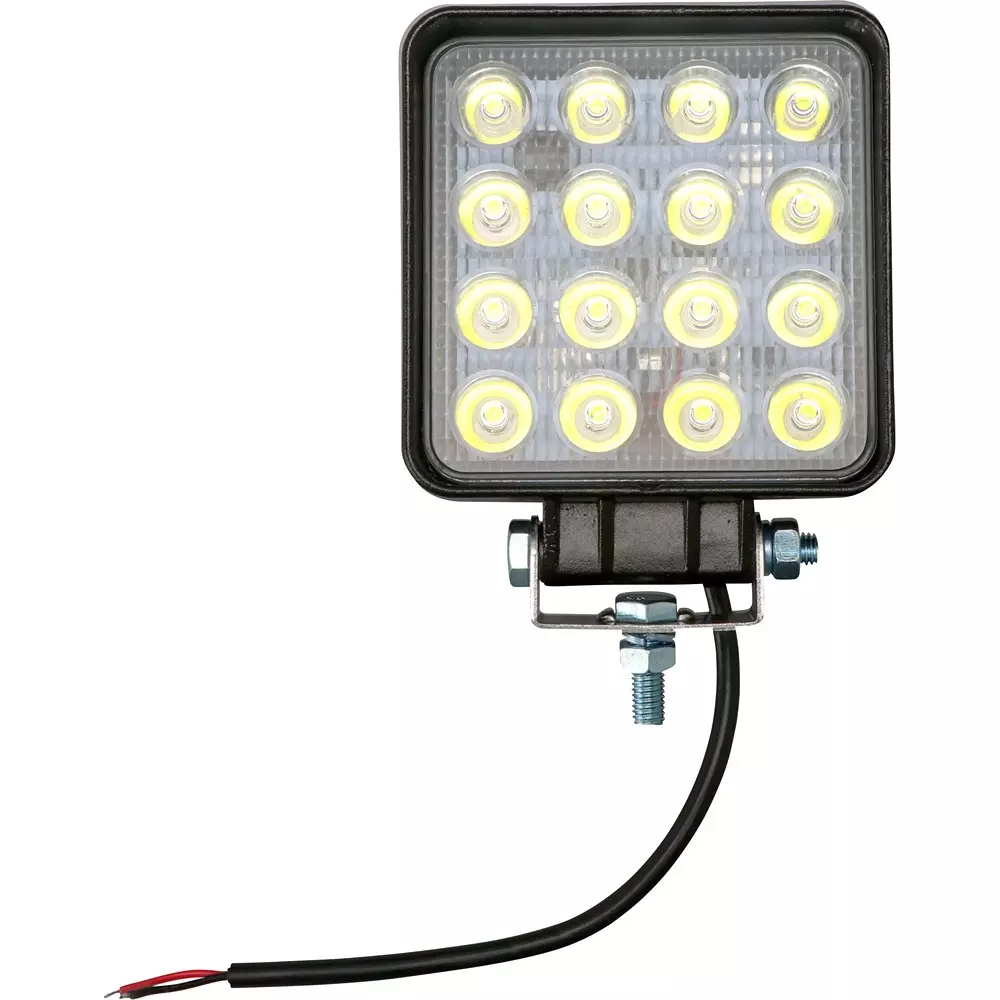 MonotaRO Work Light 16 LED Square 12V / 24V Shared, 19941548