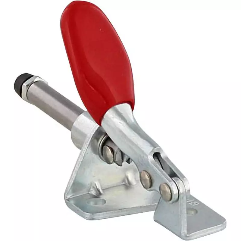 MonotaRO Side Push Toggle Clamp (Pull Lever) SS400 (Unichrome) PVC Handle 96.9 mm Maximum Length, GH-301-AM