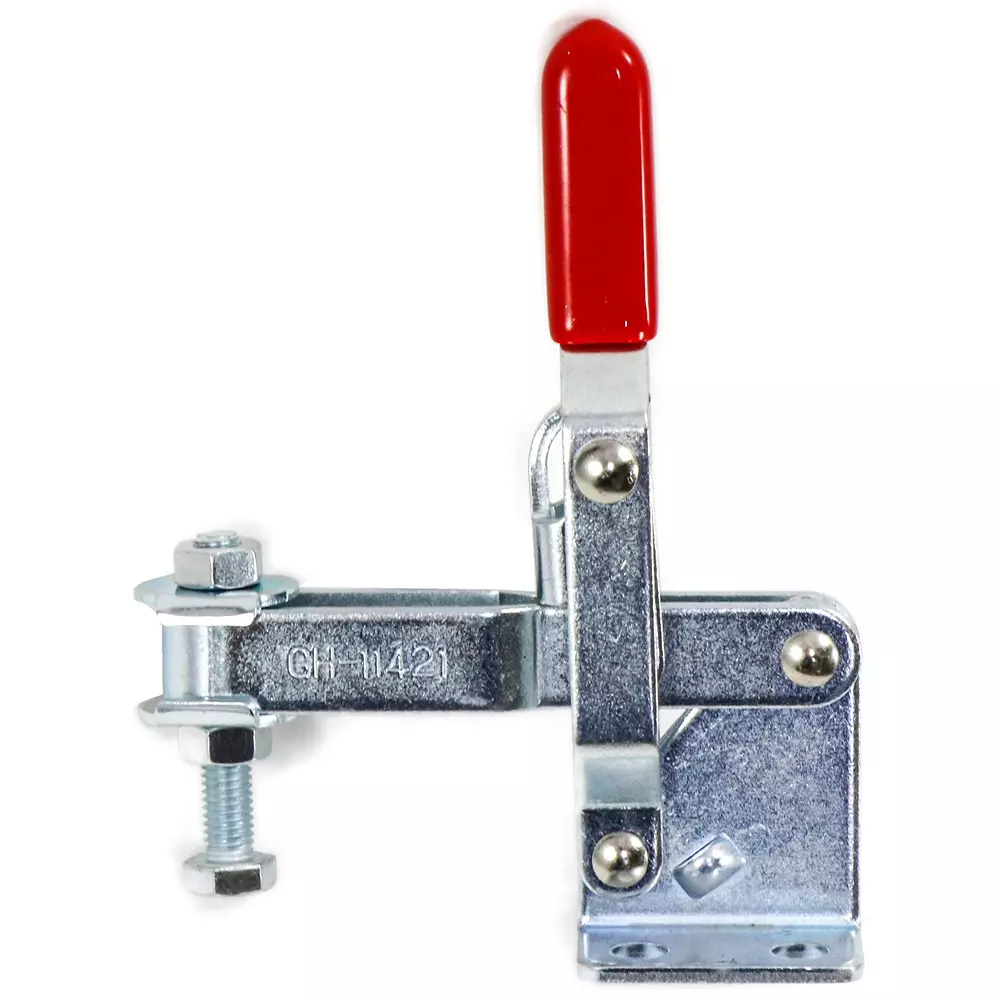 MonotaRO Vertical Toggle Clamp 200K SS400 (Unichrome) PVC Handle 173.3 mm Maximum Length, GH11421