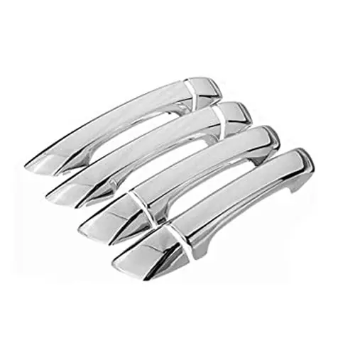 Auto Pearl Stylish Car Door Catch Handle Cover ABS India Compatible For Maruti Suzuki Brezza 2020 Onwards, HC_Chrome_Brezza2020