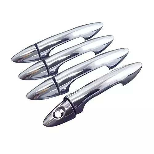 Auto Pearl Chrome Handle Trim Cover Compatible For Hyundai I20 Elite (Set of 4)