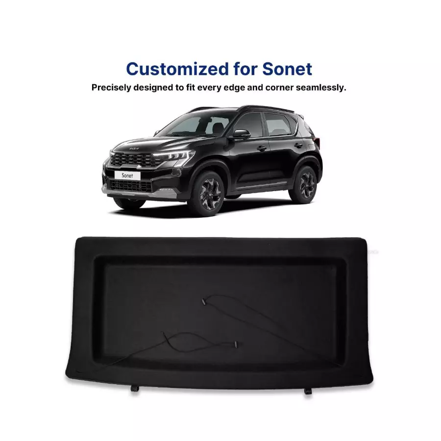 AUTOMANTRA Car Parcel Tray Black for KIA Sonet, PT 19