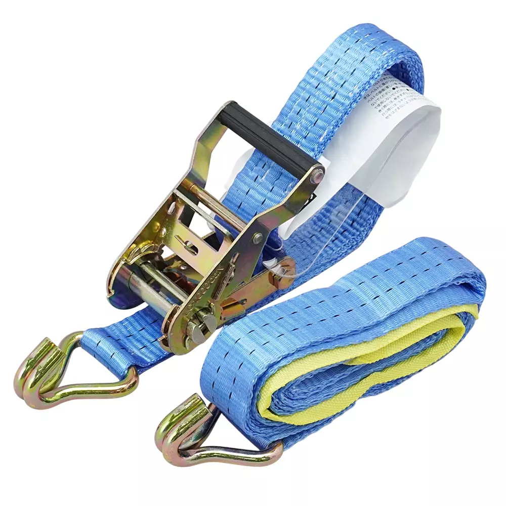 MonotaRO Lashing Belt J Hook Polyester Royal Blue 1000 Kg Operating Load, 7805650