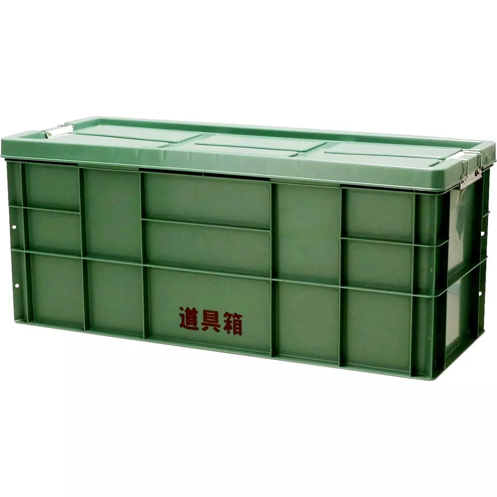 MonotaRO Tool Box Large Type for Vehicle Green 130 L Capacity, 48685359
