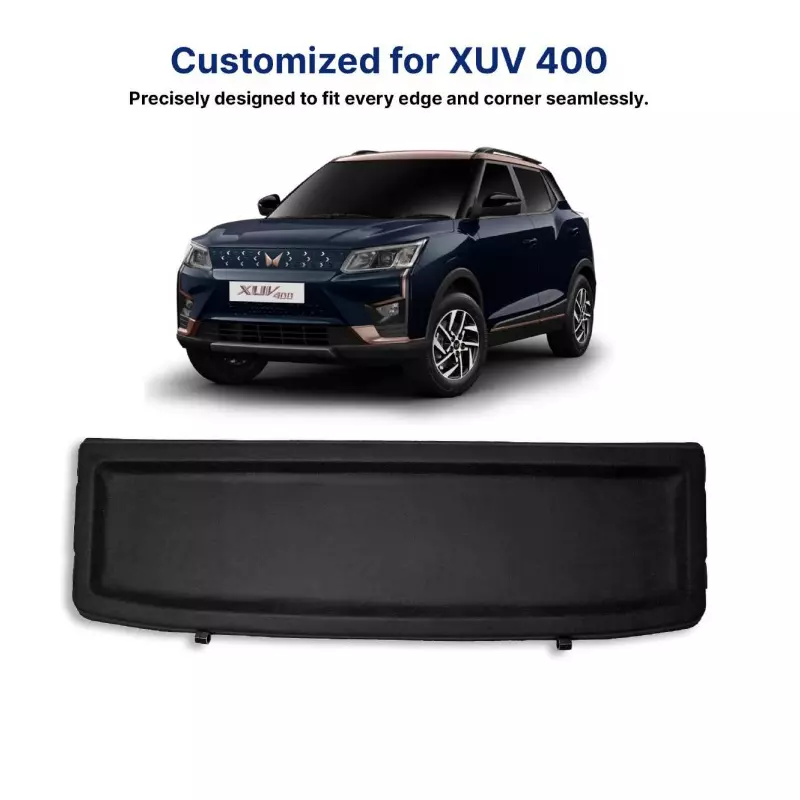 AUTOMANTRA Car Parcel Tray Black for Mahindra XUV 400, PT 26