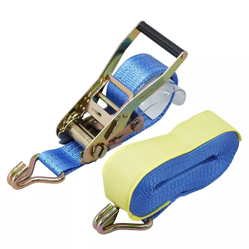 MonotaRO Lashing Belt J Hook Polyester Royal Blue 1500 Kg Operating Load, 7805738