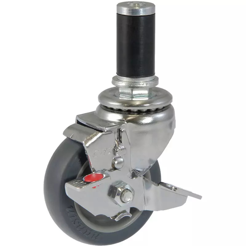 MonotaRO Pipe Caster for Pipe Frame Φ28 Steel 23.5 mm Shank Diameter, M75SCTP