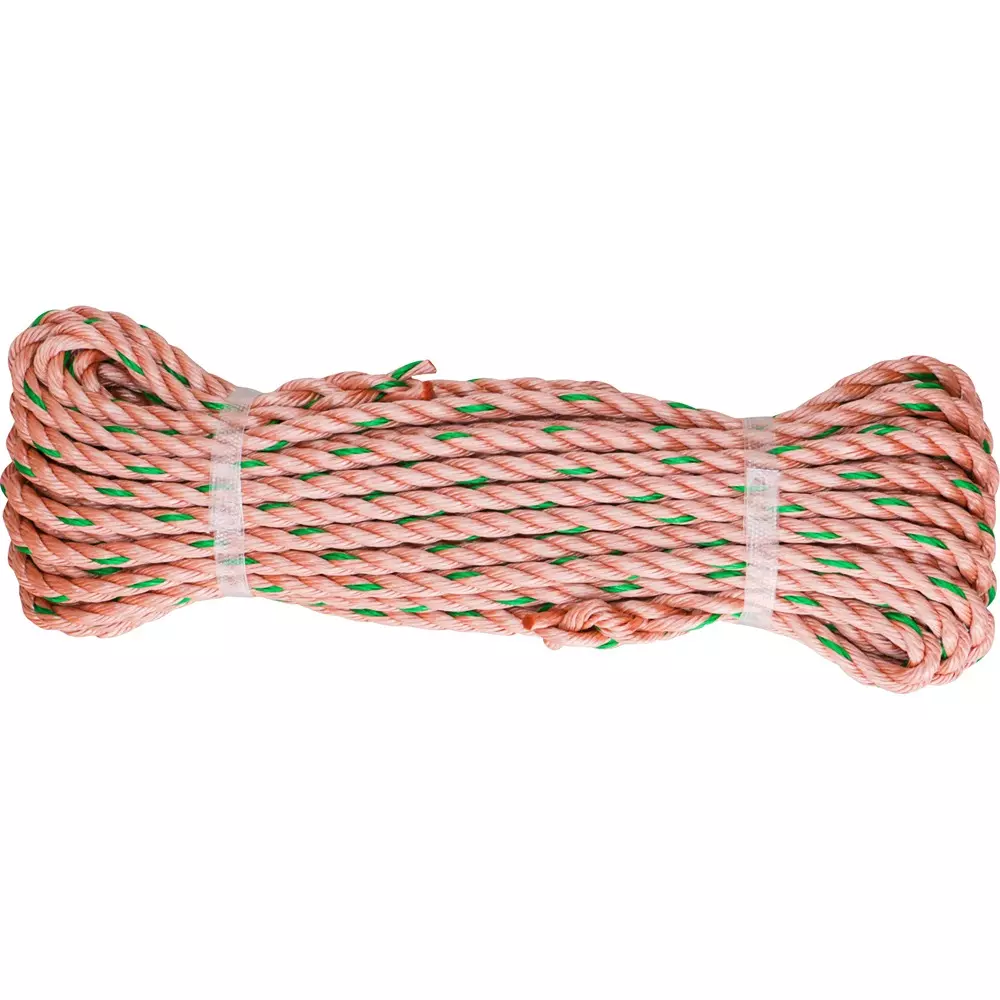 MonotaRO Pp Track Rope 15 m Length, 39454714 (Roll of 1 Pcs)