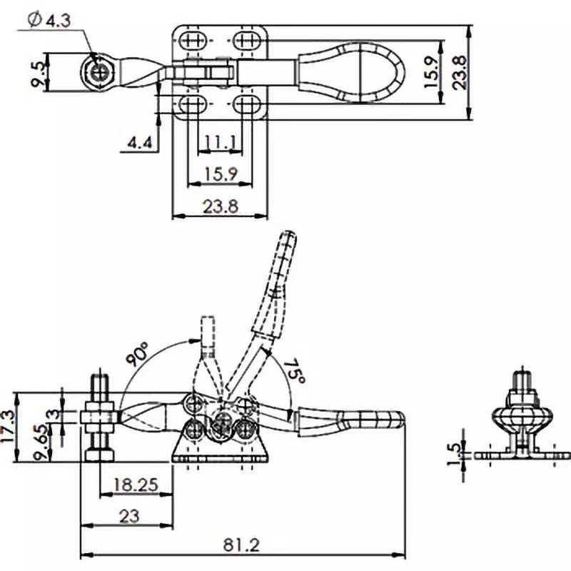 monotaro-vertical-toggle-clamp-ss400-unichrome-pvc-handle-812-mm-maximum-length-gh-201-a