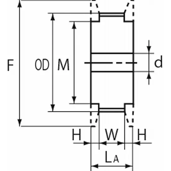 mitsuboshi-l-type-timing-belt-pulley-steel-127-mm-nominal-width-10l050a