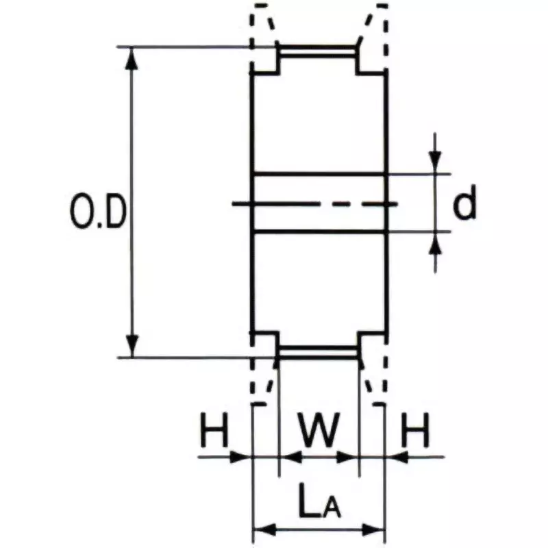 mitsuboshi-super-torque-timing-pulley-aluminum-s5m100-22-teeth-100-mm-nominal-width-p22s5m0100-aal