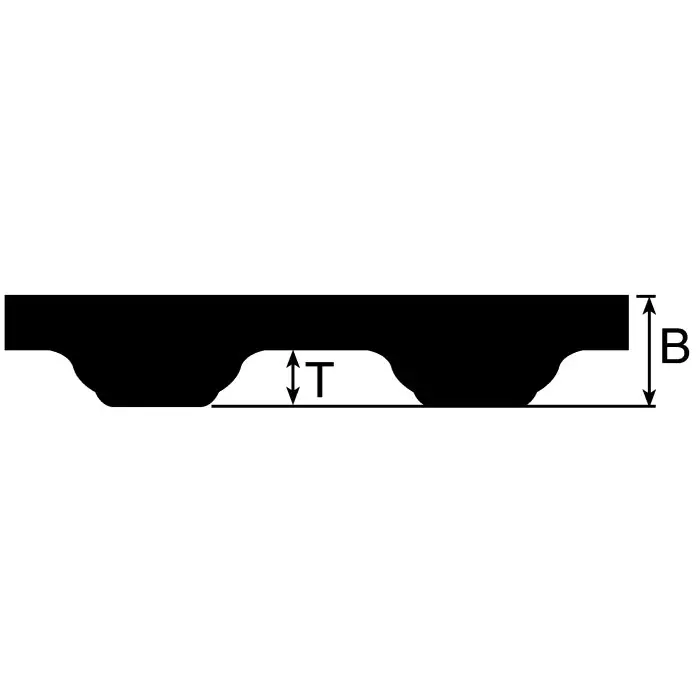 Contitech Timing Belt 44 Teeth 220 mm Length 10 mm Width, 10 / T5 / 220 SS