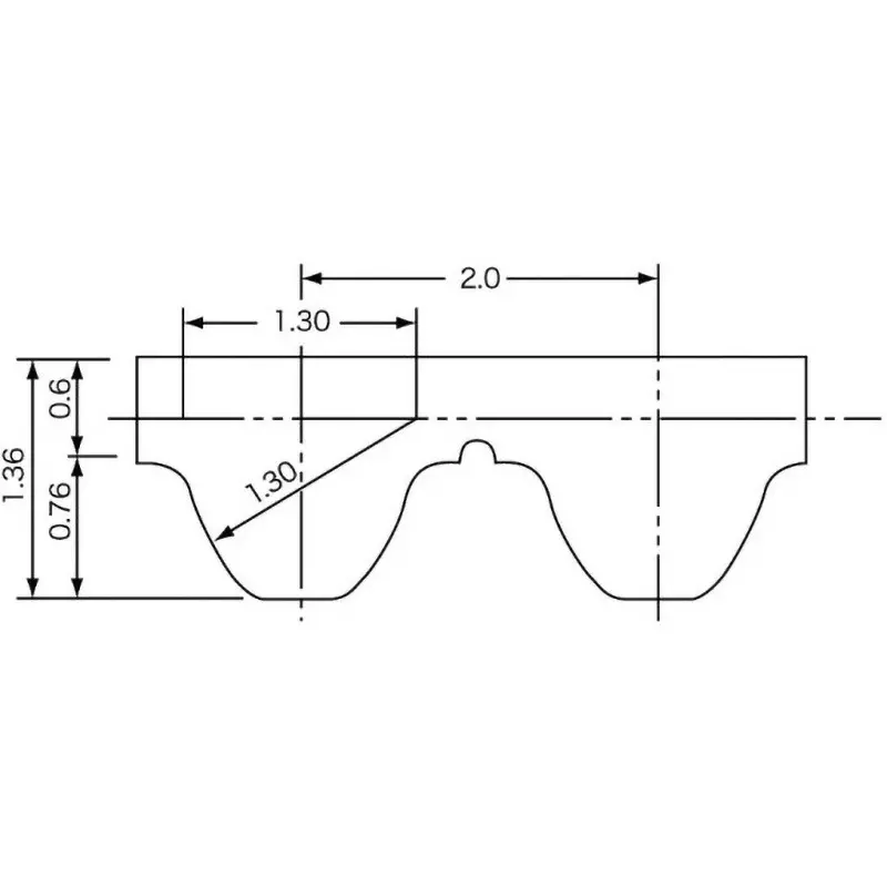 mitsuboshi-super-torque-timing-belt-s2m-type-polyurethane-standard-s2m-polyurethane-belt-98-mm-pitch-circumference-40s2m98u