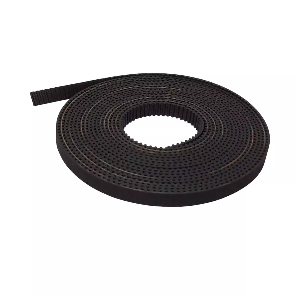 Invento GT2 Timing Belt 10 m Length 6 mm Width 2 mm Pitch for 3D Printer & Robotics Black, ISC 021-4