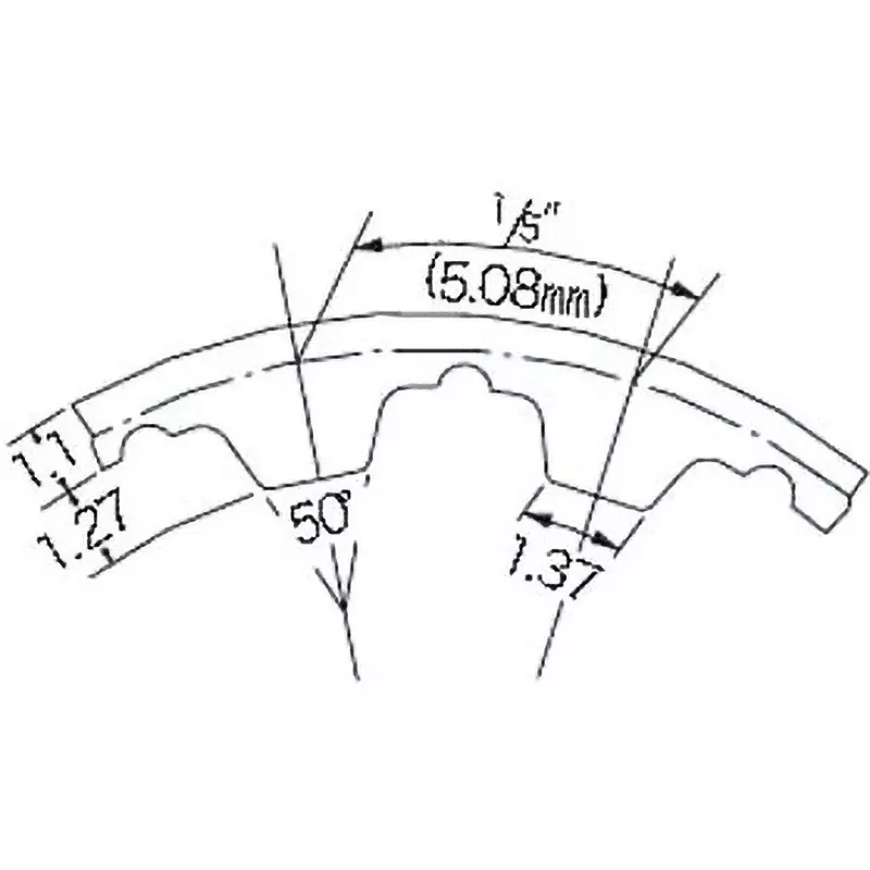 mitsuboshi-timing-belt-xl-type-polyurethane-u-type-standard-xl-polyurethane-belt-23876-mm-pitch-circumference-94xl025u