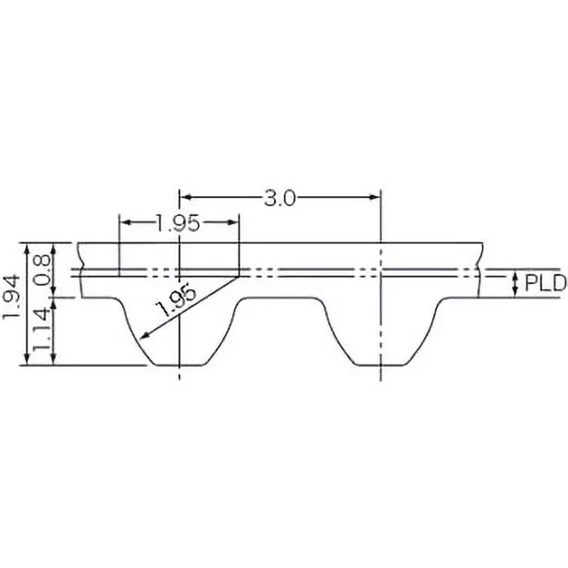 mitsuboshi-super-torque-timing-belt-s3m-type-polyurethane-u-type-standard-s3m-polyurethane-belt-189-mm-pitch-circumference-60s3m189u