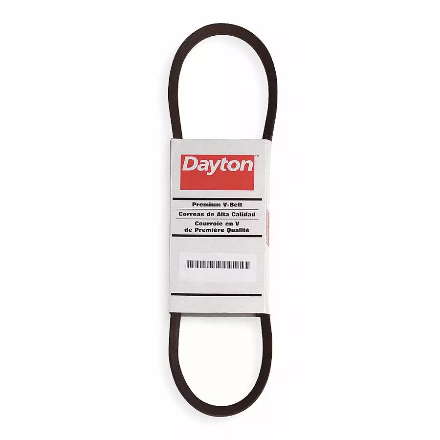 Dayton 0.625 inch Gum Rubber Cogged V-Belt, 2L430