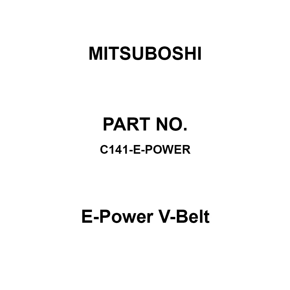 Mitsuboshi E-Power V-Belt Wrapped Notched Type C 3581 mm Pitch Circumference, C141-E-Power