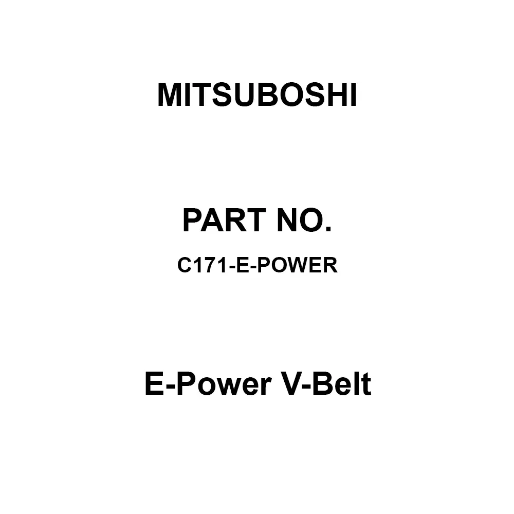 Mitsuboshi E-Power V-Belt Wrapped Notched Type C 4343 mm Pitch Circumference, C171-E-Power