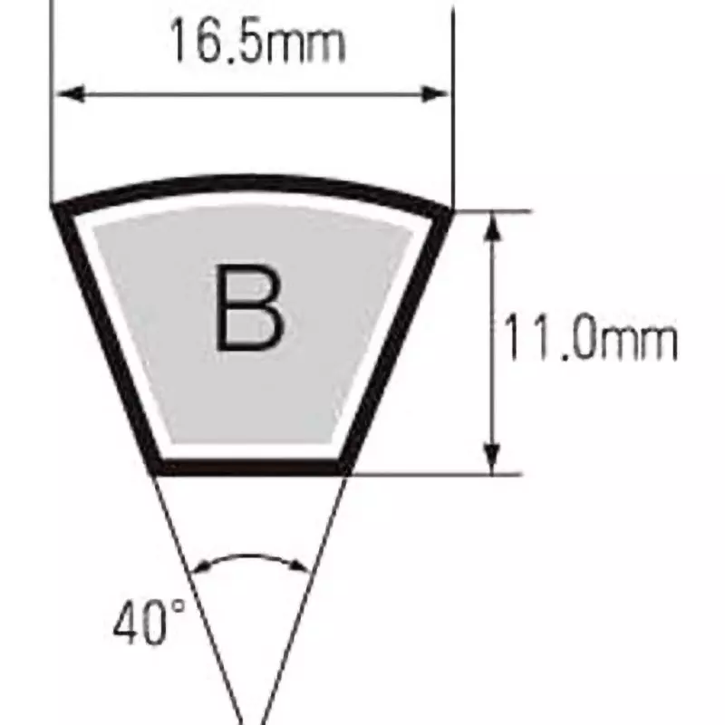 Mitsuboshi Red label V Belt Type B 3556 mm, RB262