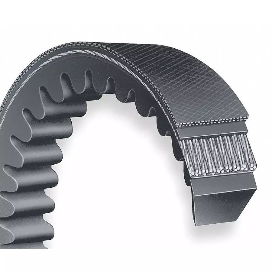 Dayton 0.5 inch Gum Rubber Cogged V-Belt, 6L263