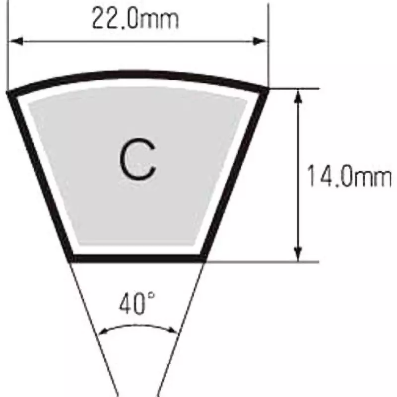 Mitsuboshi Standard V Belt Type C 1321 mm, C52