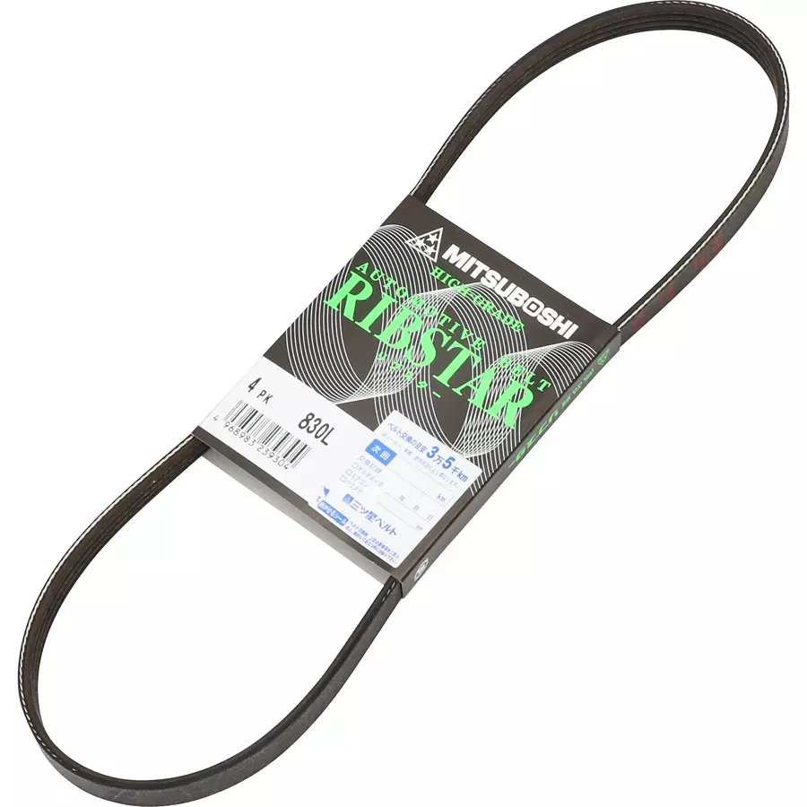 Mitsuboshi Rib Star Belt PK Type 4 Threads, Length 830 mm, 4PK830L