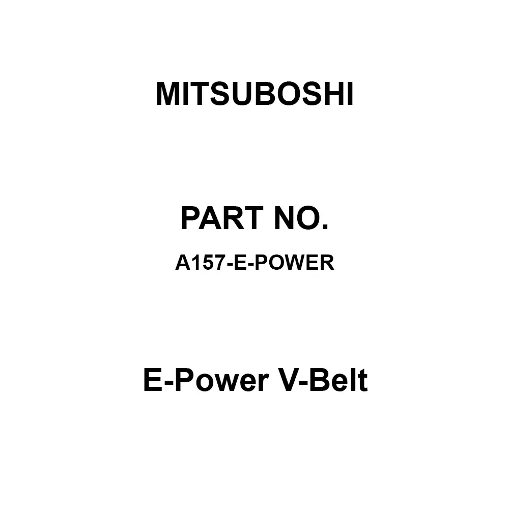 Mitsuboshi E-Power V-Belt Wrapped Notched Type A 3988 mm Pitch Circumference, A157-E-Power