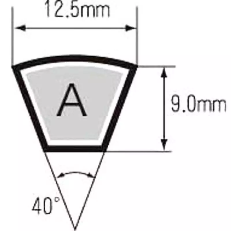 Mitsuboshi Standard V Belt Type A 4267 mm, A168