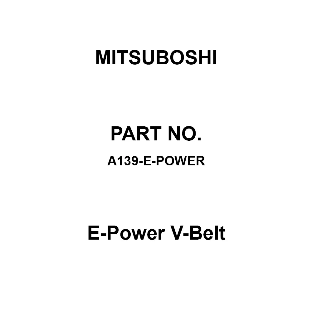 Mitsuboshi E-Power V-Belt Wrapped Notched Type A 3531 mm Pitch Circumference, A139-E-Power