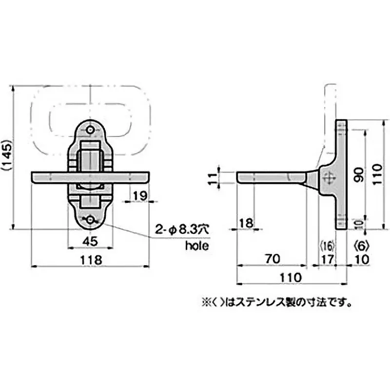 TAKIGEN Ring Step Brass Casting Chrome Plating, K-856-1