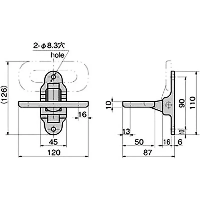 TAKIGEN Ring Step Brass Casting Chrome Plating, K-856-2
