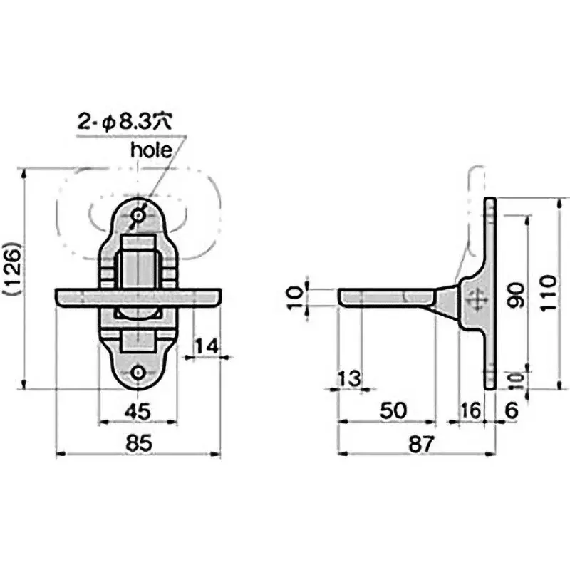 TAKIGEN Ring Step Brass Casting Chrome Plating, K-856-3
