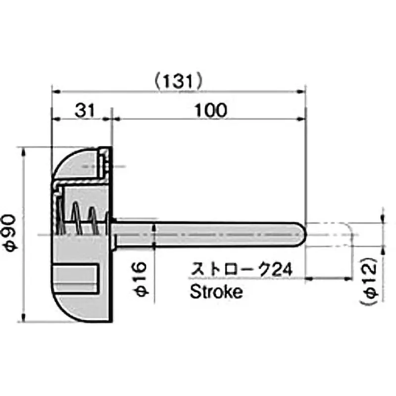 TAKIGEN In-Car Safety Push Rod for Refrigerated and Frozen Vehicles, FC-706
