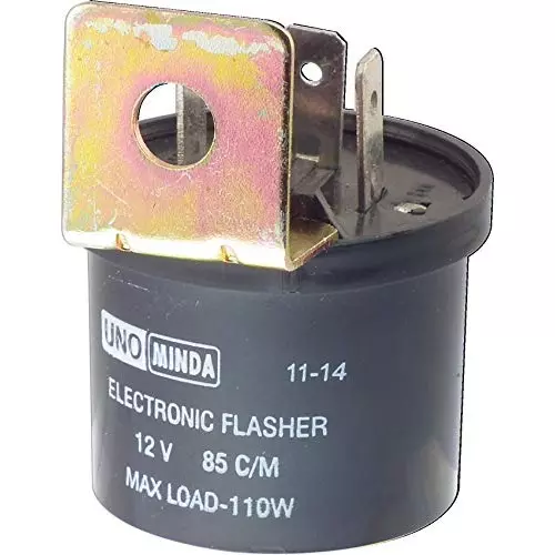 Uno Minda 850055 12V Electronic Flasher round body