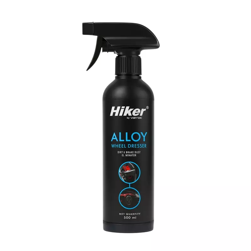 Hiker by Varroc Alloy Wheel Dresser 500 ml Removes Dirt, Grime, and Watermarks and Restores Shine on Tire Alloy Rim